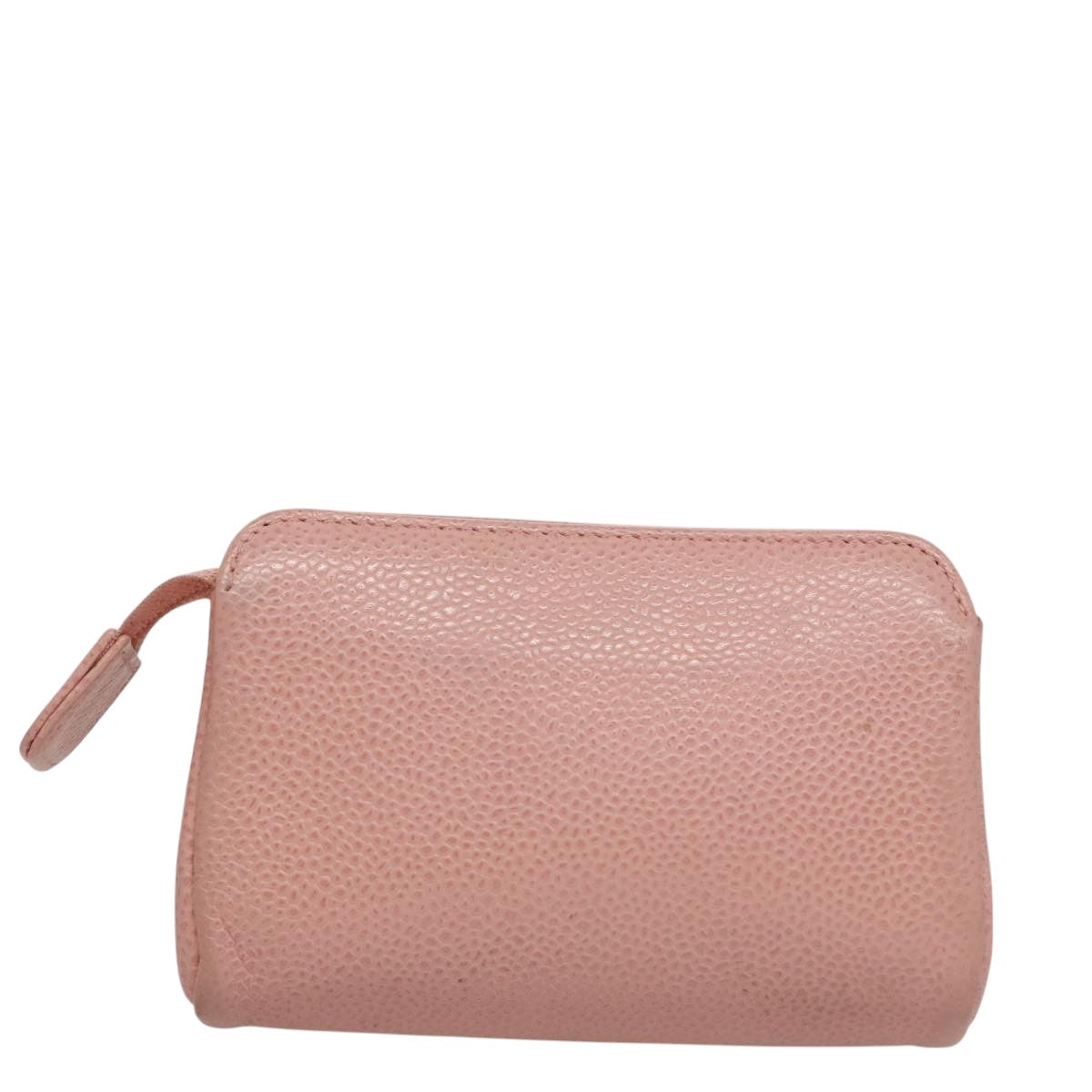 CHANEL Pouch Caviar Skin Pink Gold CC 101855