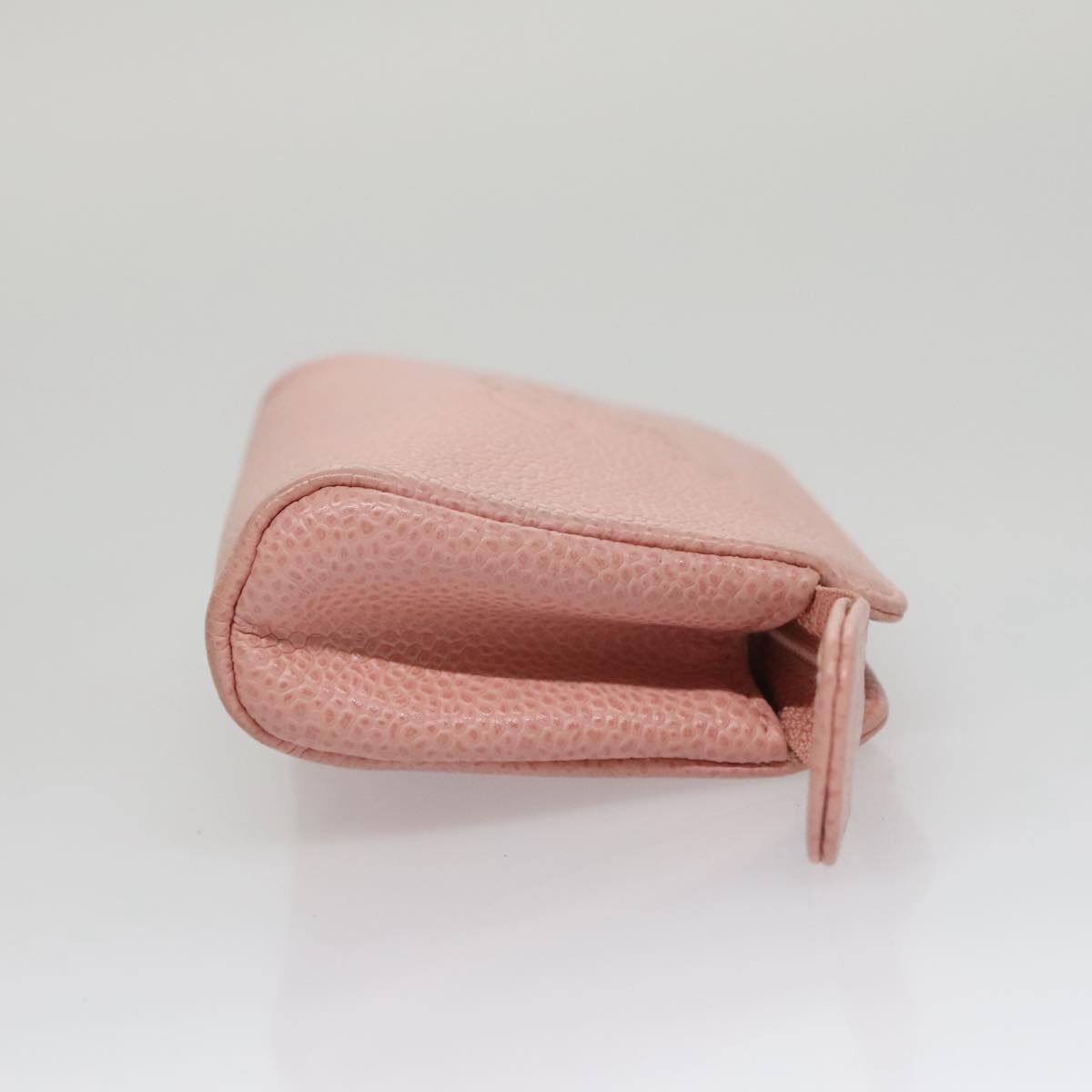 CHANEL Pouch Caviar Skin Pink Gold CC 101855