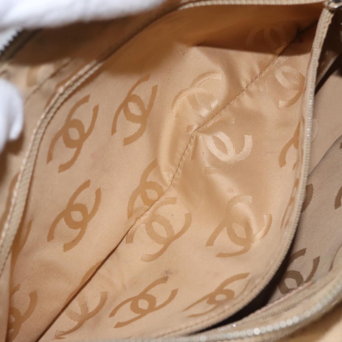 CHANEL COCO Mark Shoulder Bag Caviar Skin Beige CC 102917