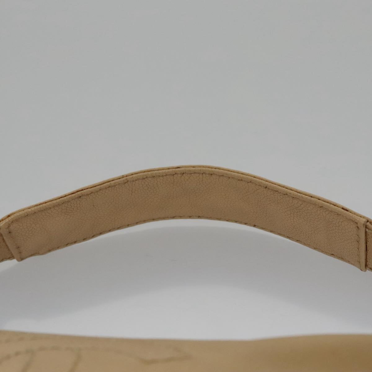 CHANEL COCO Mark Shoulder Bag Caviar Skin Beige CC 102917