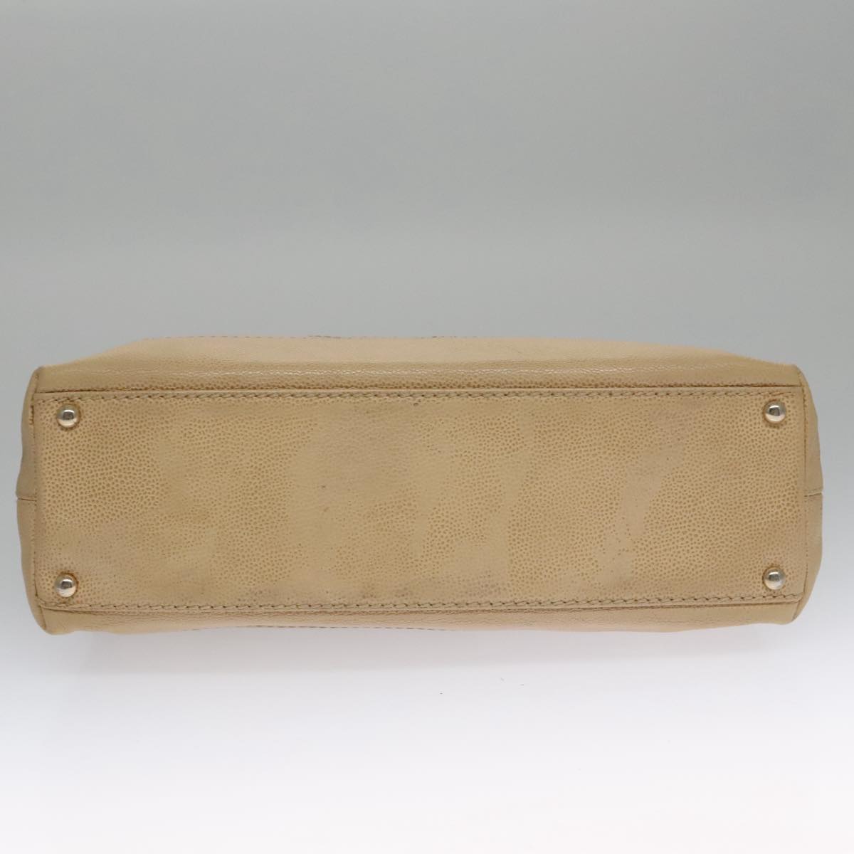 CHANEL COCO Mark Shoulder Bag Caviar Skin Beige CC 102917