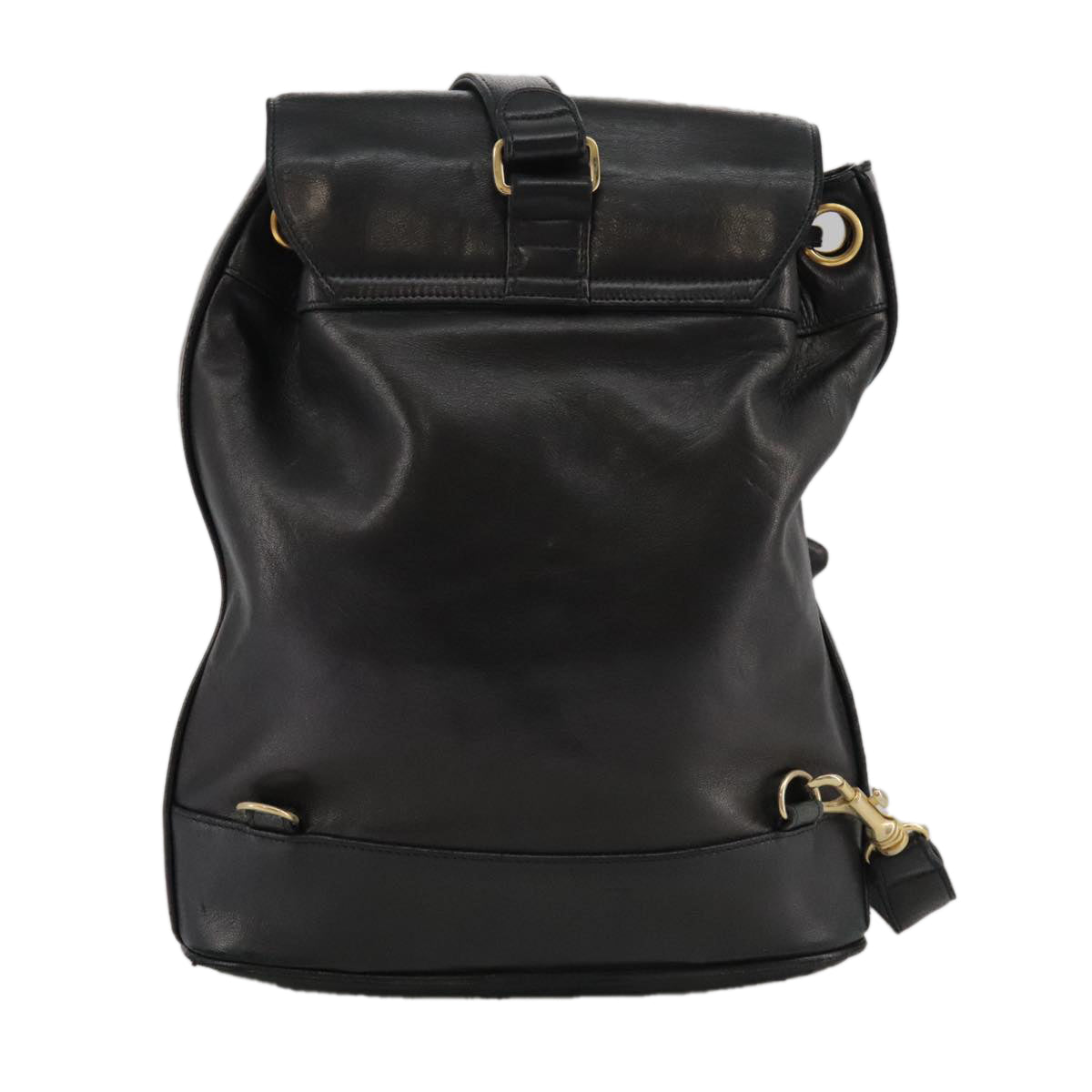 CHANEL COCO Mark Chain Body Bag Lamb Skin Black CC 102945