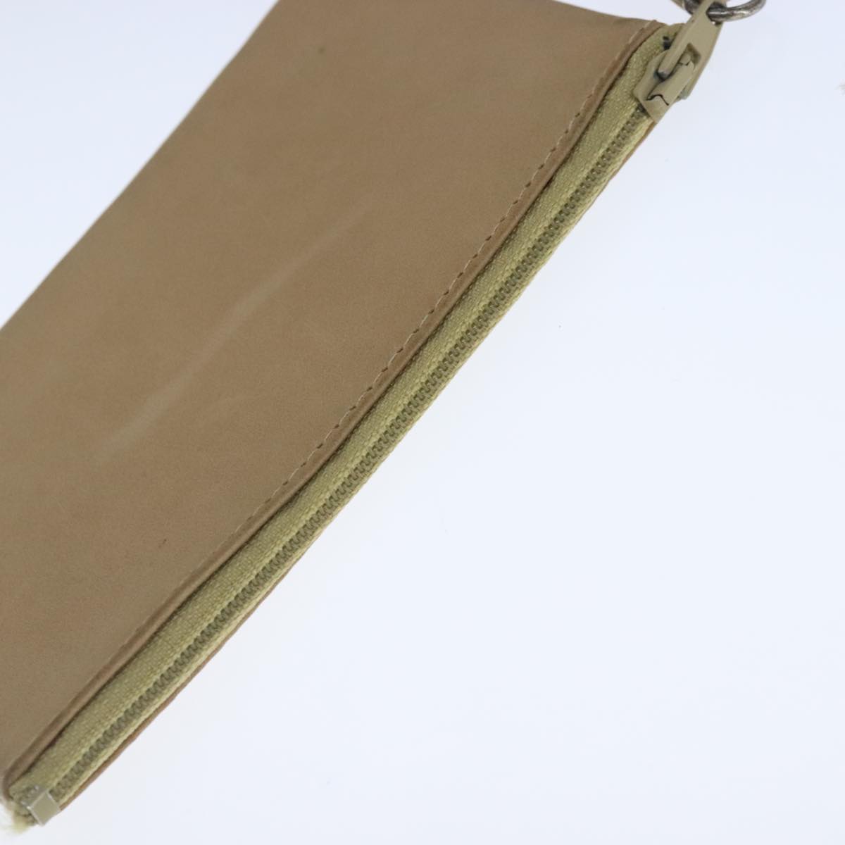 CHANEL Bicolore Chain Shoulder Bag Lamb Skin Beige Gold CC 103006