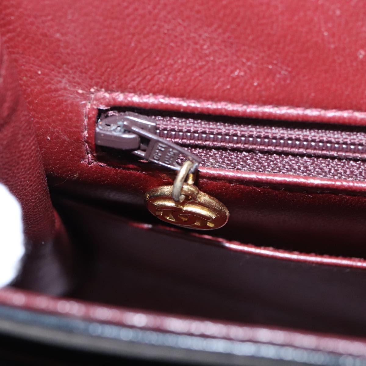 CHANEL Matelasse 25 Chain Valentine Limited Bag Lamb Skin Black CC 103226A