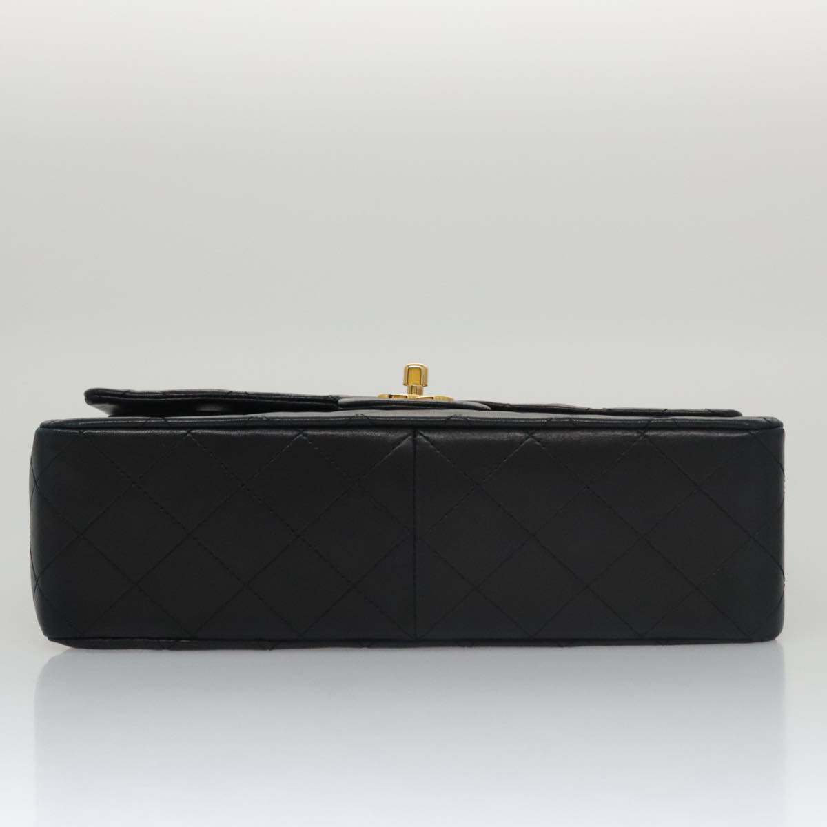 CHANEL Matelasse 25 Chain Valentine Limited Bag Lamb Skin Black CC 103226A