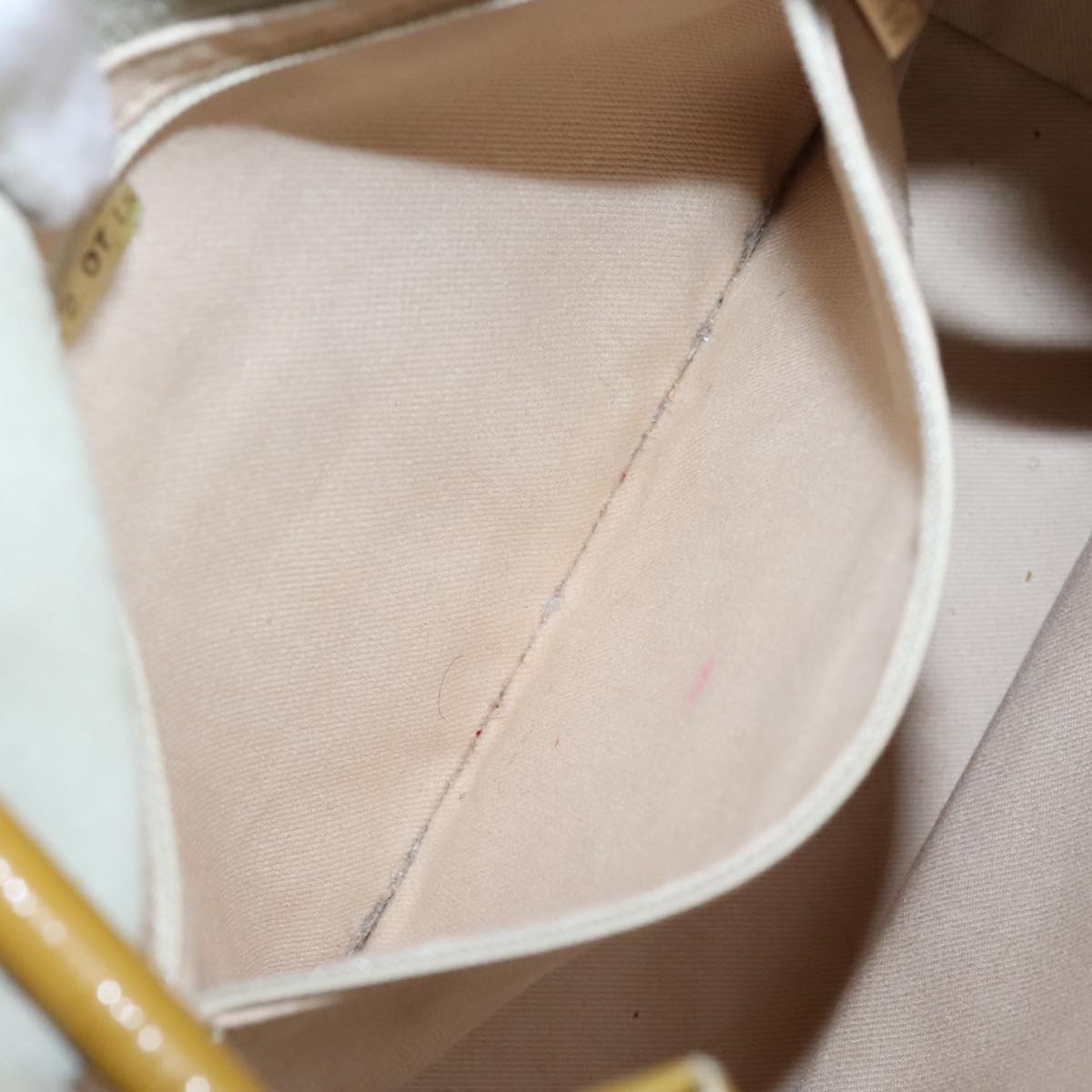 CHANEL Camelia Shoulder Bag Suede Yellow CC 104012