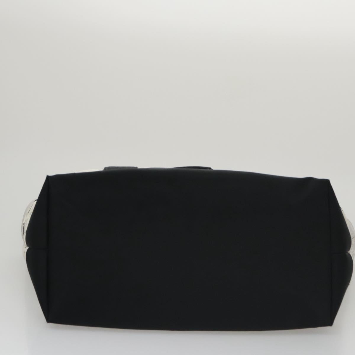 CHANEL Chanel sports Tote Bag Nylon White Black CC 104702