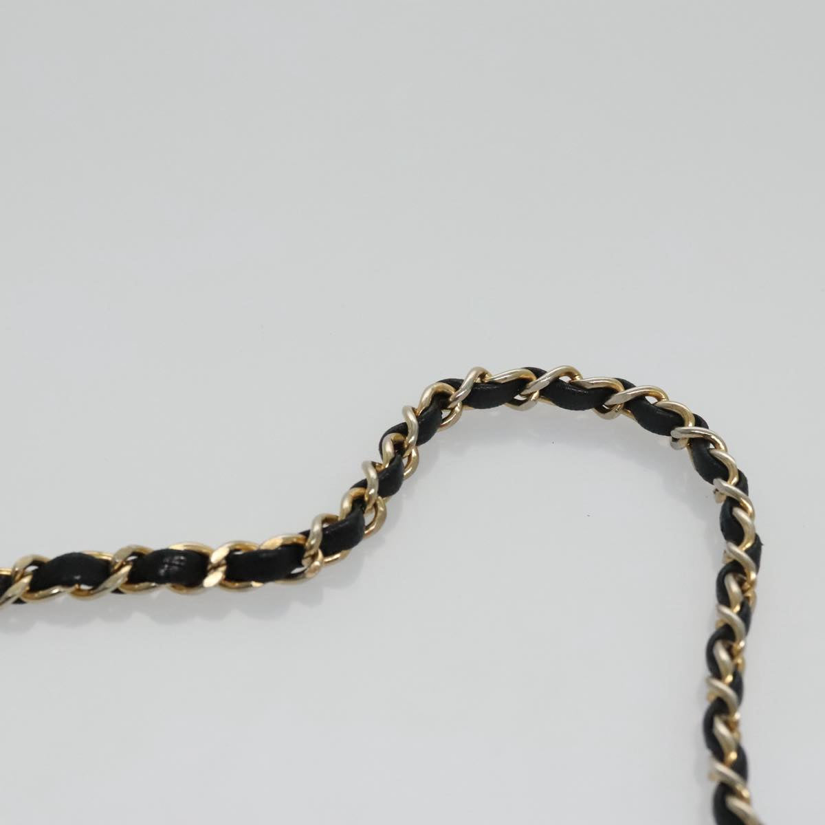 CHANEL Chain Matelasse Shoulder Bag Lamb Skin Navy CC 104986