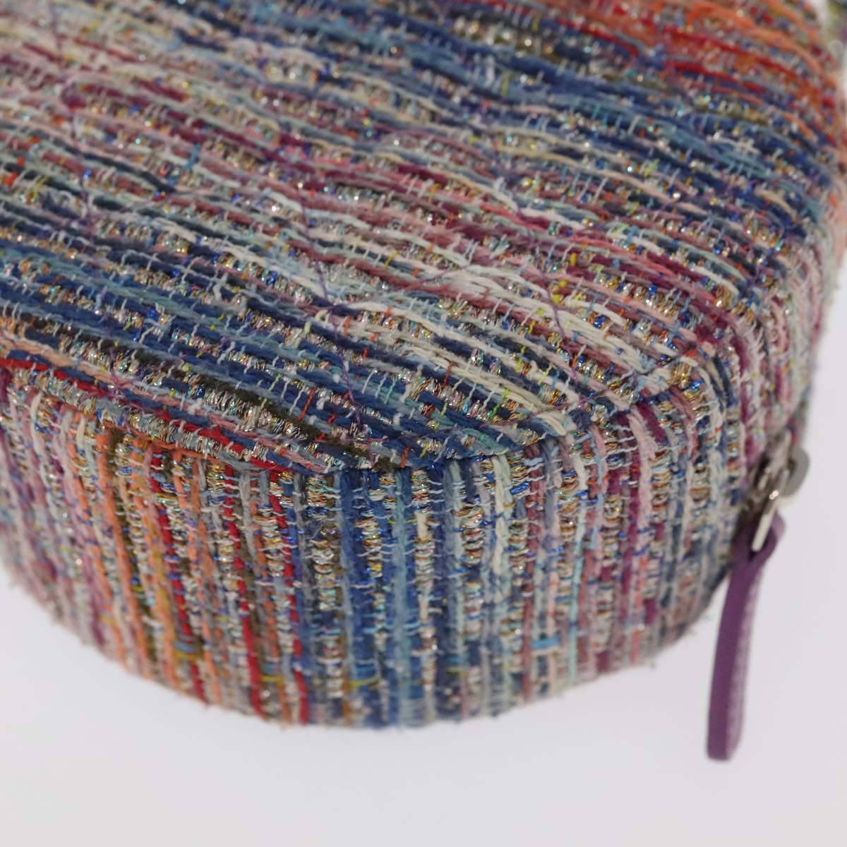CHANEL Chain Shoulder Bag Tweed Rainbow CC 105332S