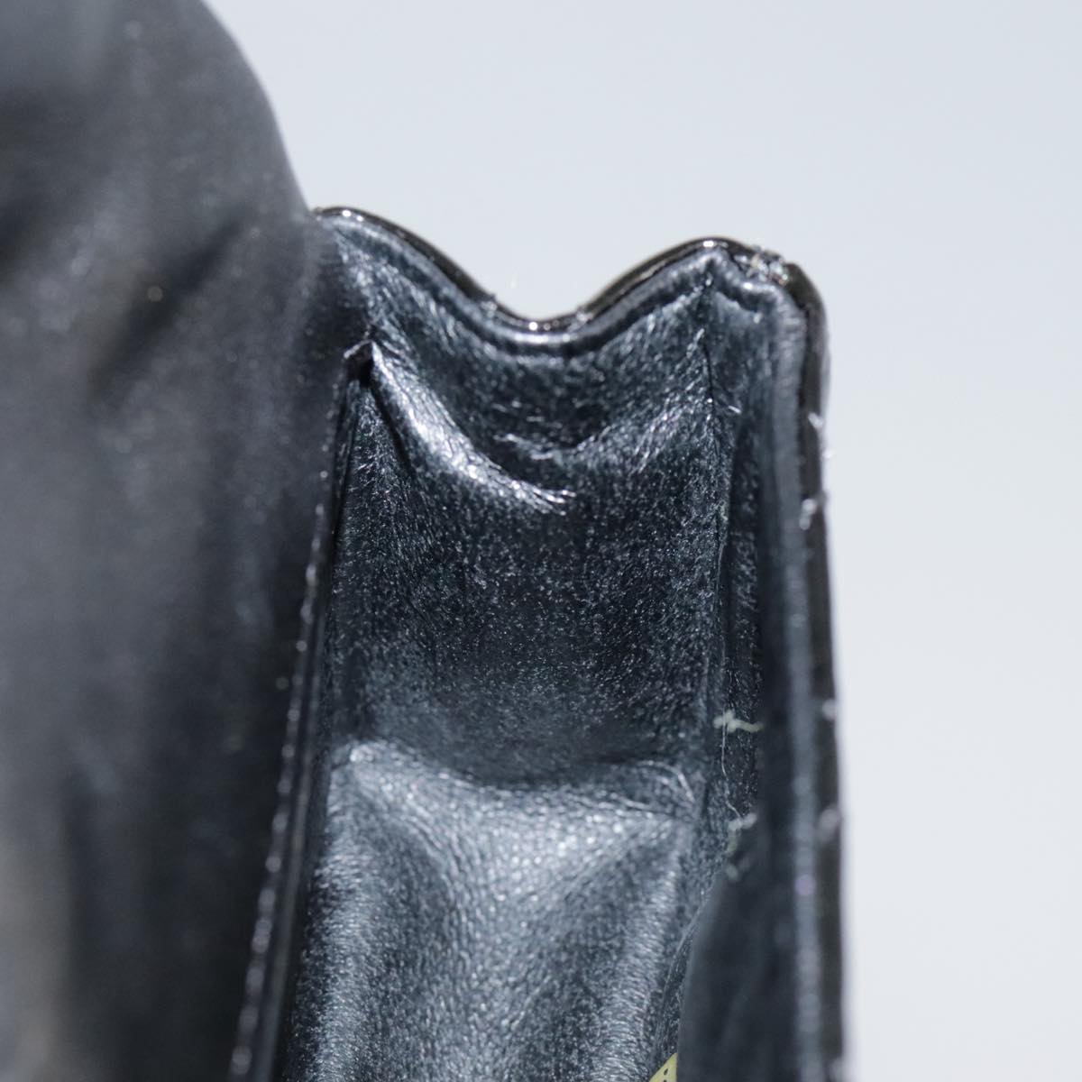 CHANEL Pouch Patent leather Black CC 106201
