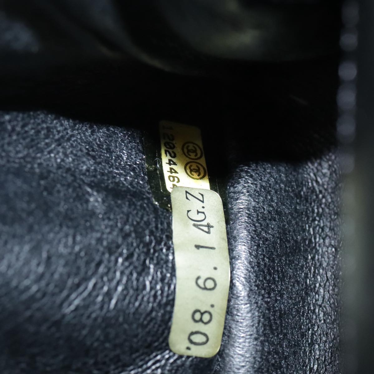 CHANEL Pouch Patent leather Black CC 106201