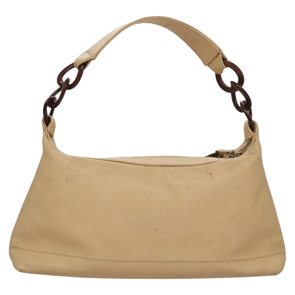 CHANEL Shoulder Bag Caviar Skin Beige CC 106440