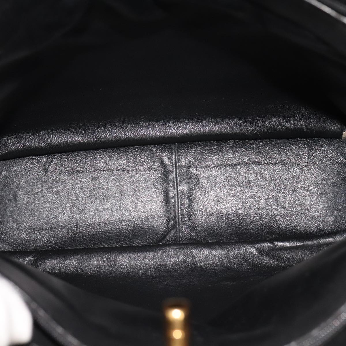 CHANEL Matelasse Tote Bag Caviar Skin Black CC 107636