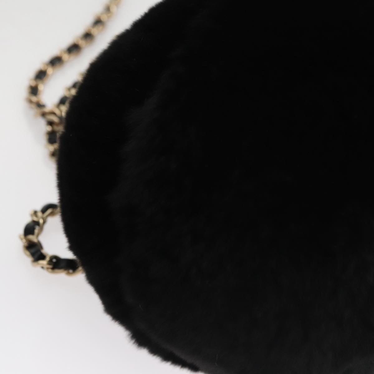 CHANEL Chain Shoulder Bag Black CC 107766A
