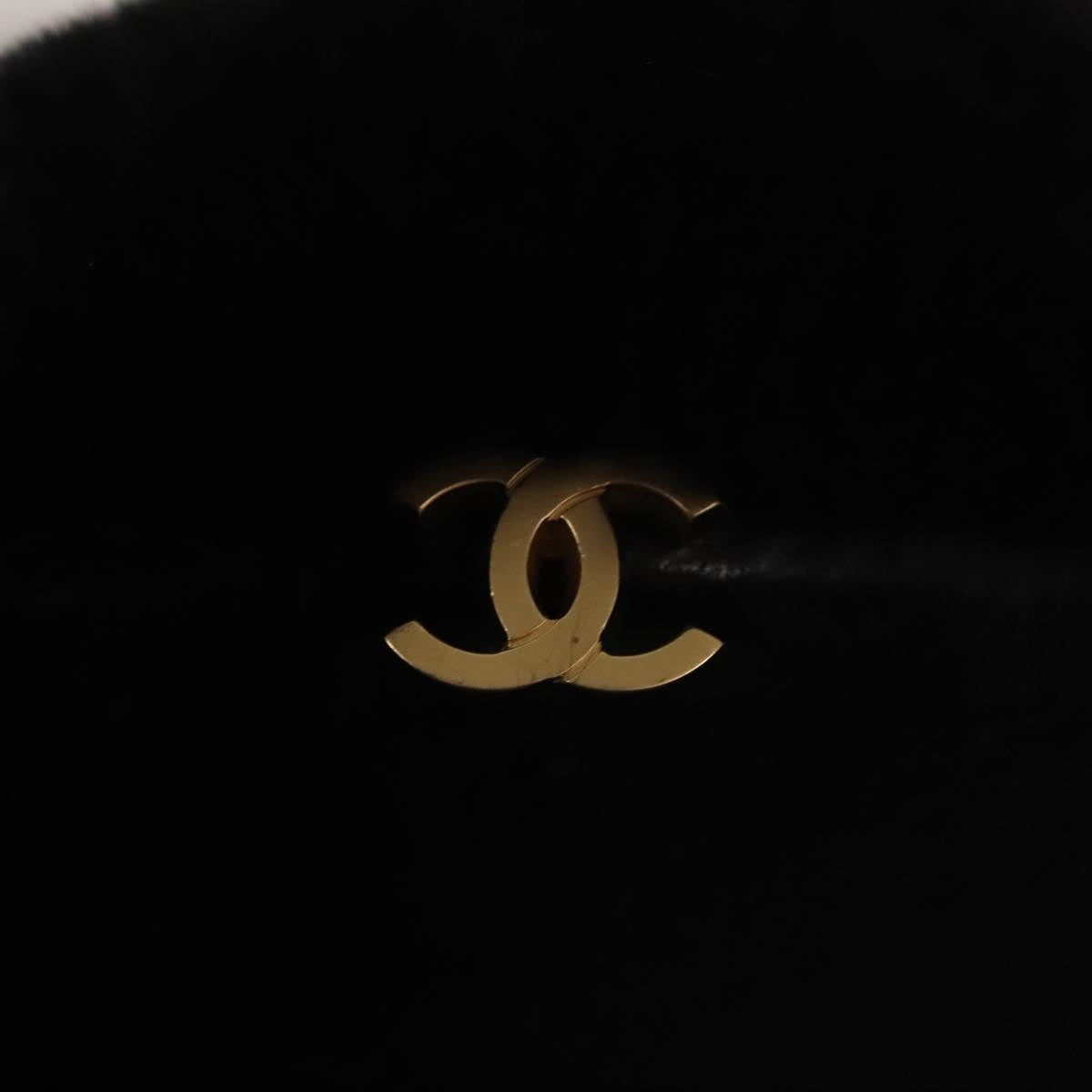 CHANEL Chain Shoulder Bag Black CC 107766A