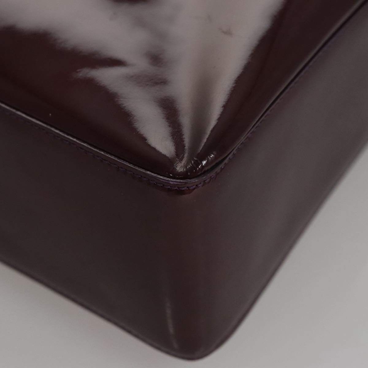 CHANEL Tote Bag Patent leather Purple CC 108601