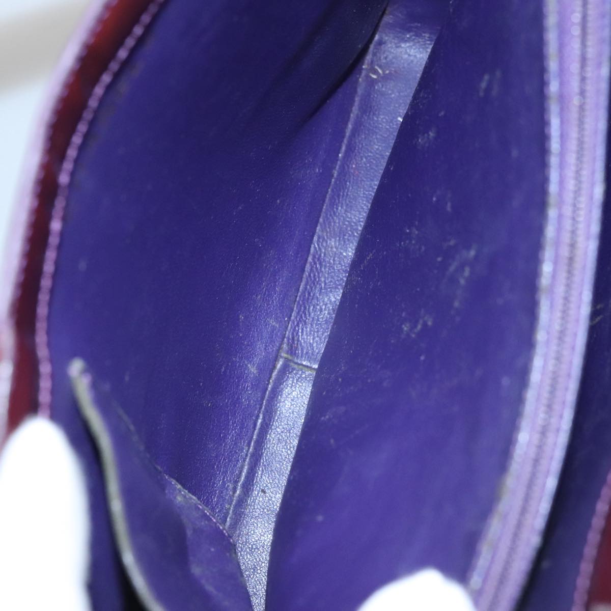 CHANEL Tote Bag Patent leather Purple CC 108601