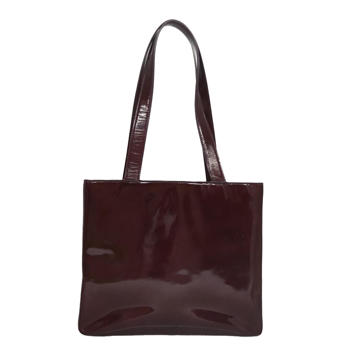 CHANEL Tote Bag Patent leather Purple CC 108601