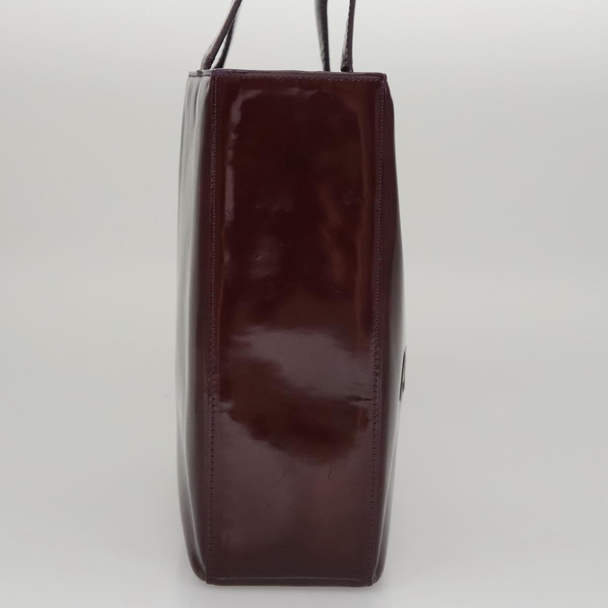 CHANEL Tote Bag Patent leather Purple CC 108601