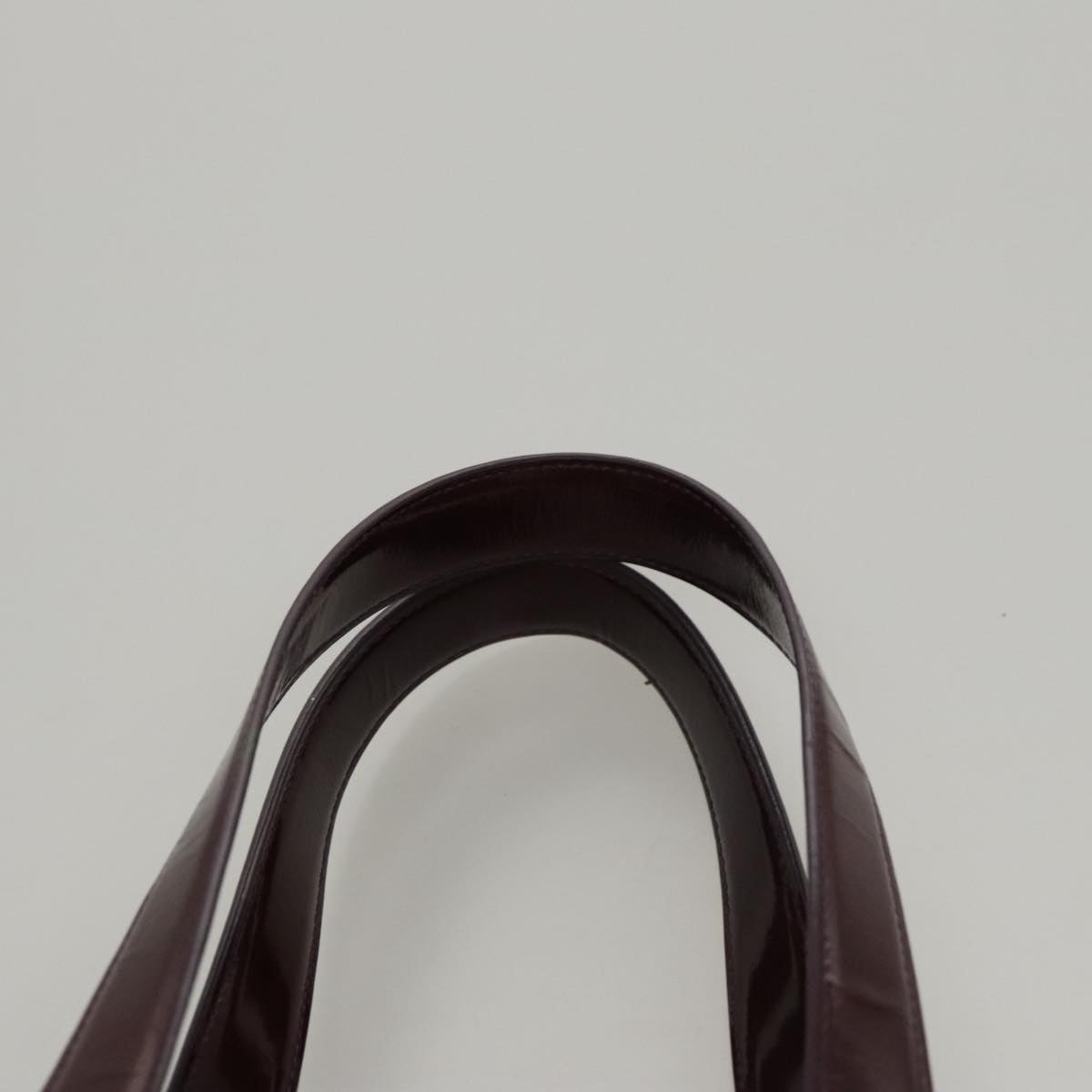 CHANEL Tote Bag Patent leather Purple CC 108601