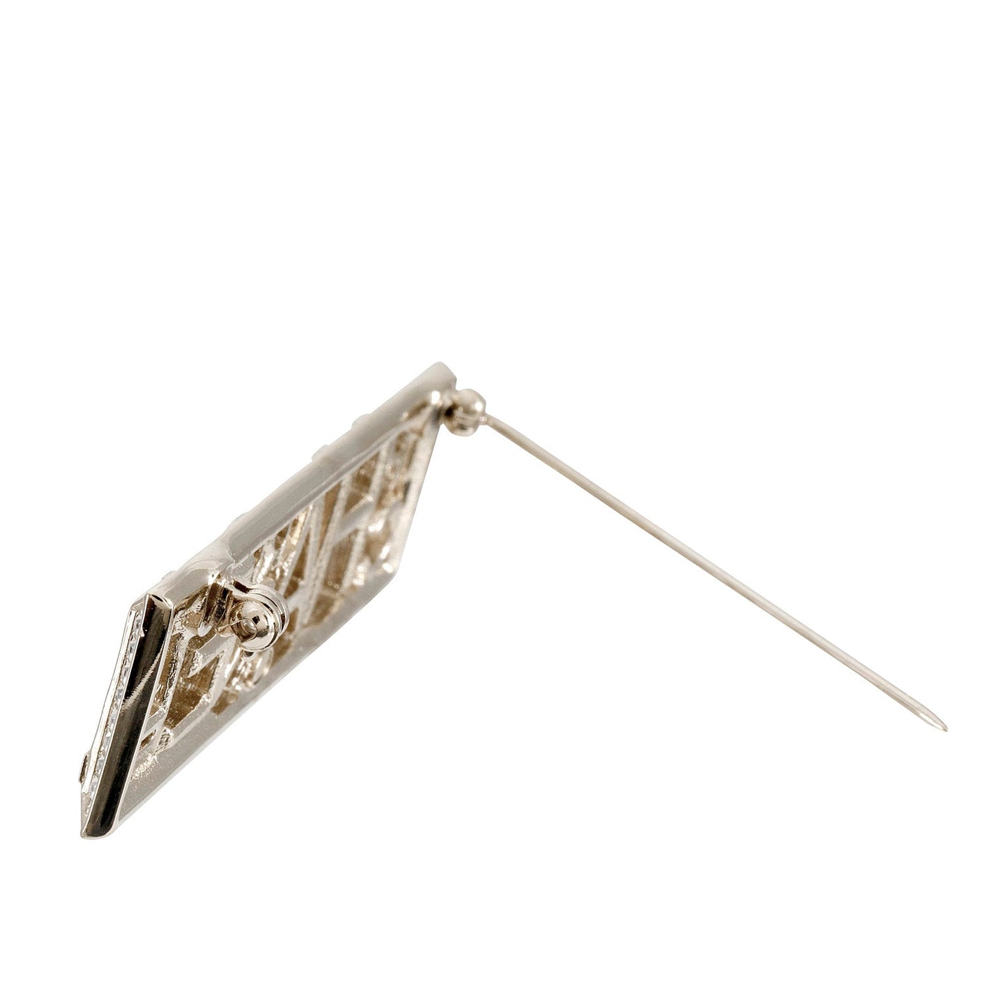 Chanel Pharrell Crystal Silver Pin