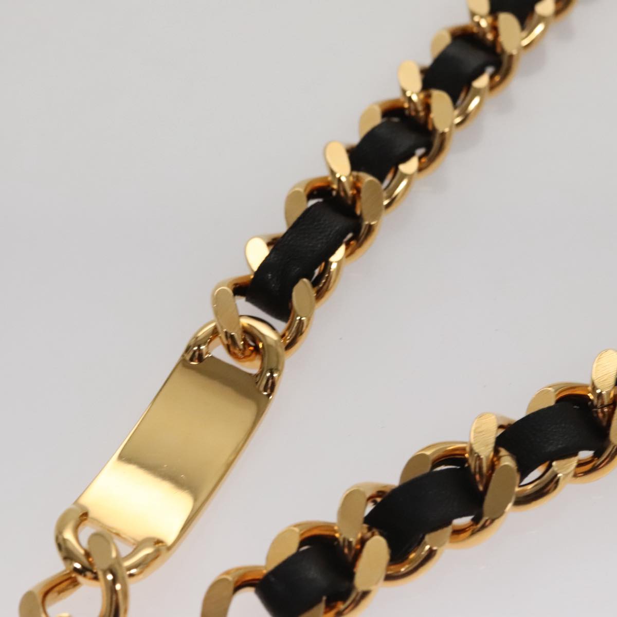 CHANEL Chain Belt metal 34.3"" Gold CC 109054