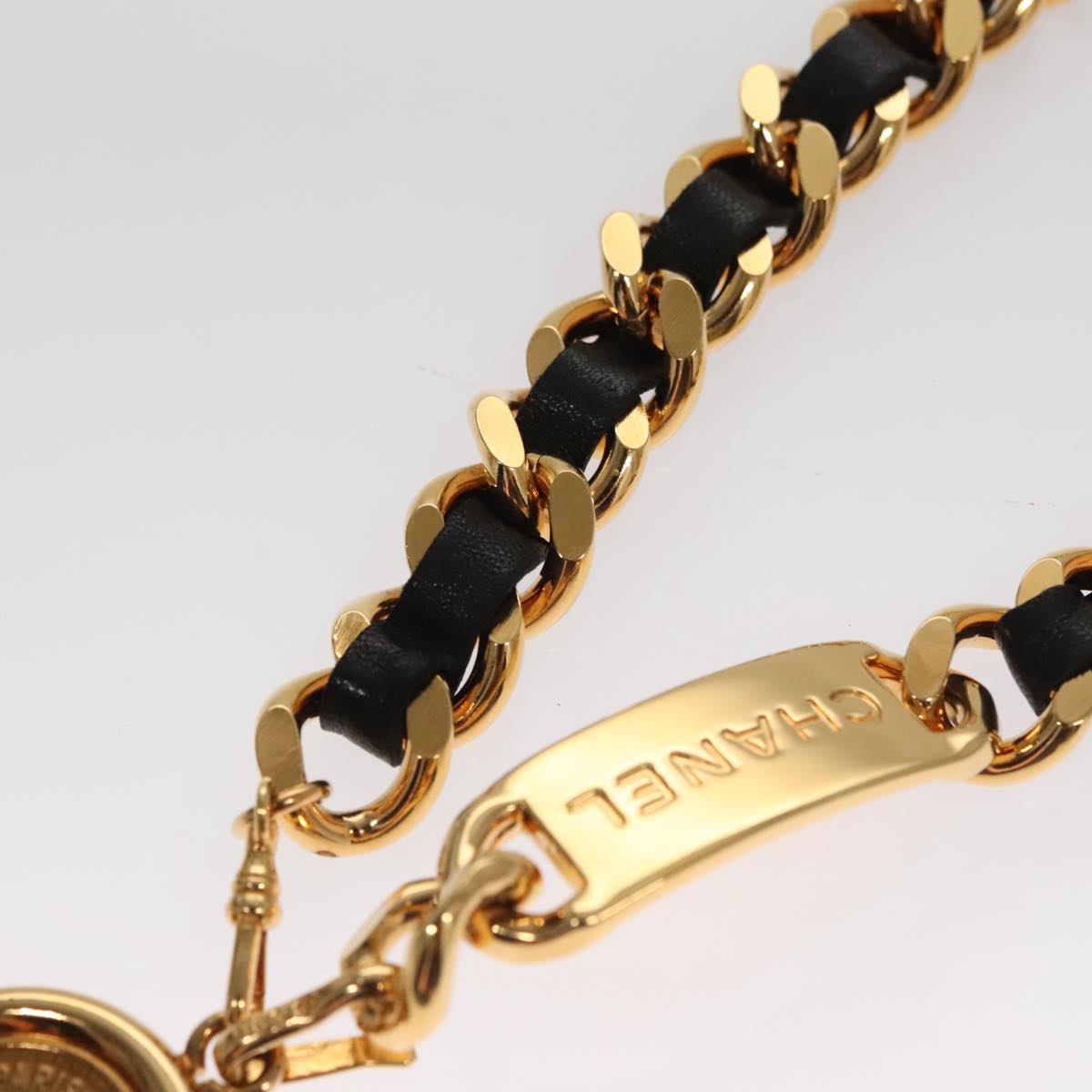 CHANEL Chain Belt metal 34.3"" Gold CC 109054