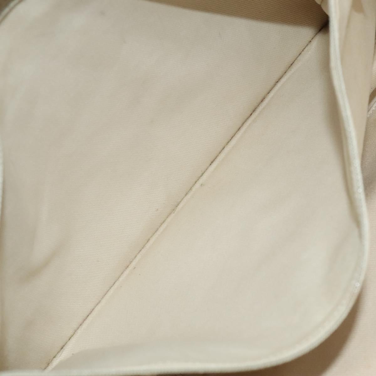 CHANEL Matelasse Chain COCO Mark Tote Bag Enamel Beige CC 110216