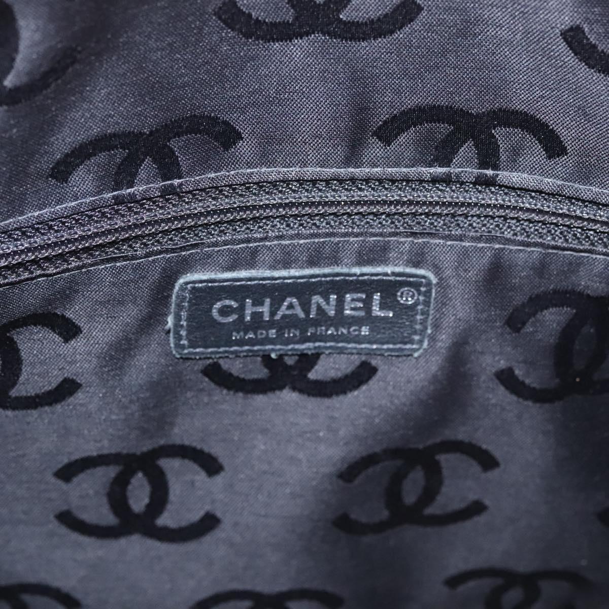 CHANEL Matelasse Cambon Line Shoulder Bag Leather Beige Silver CC 110229A