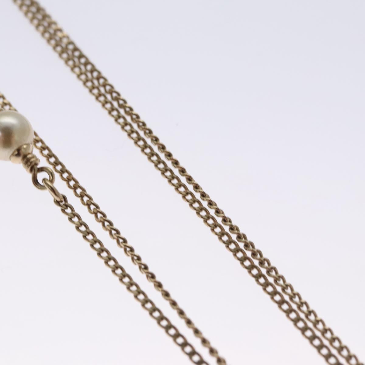 CHANEL Necklace metal Gold CC 110931