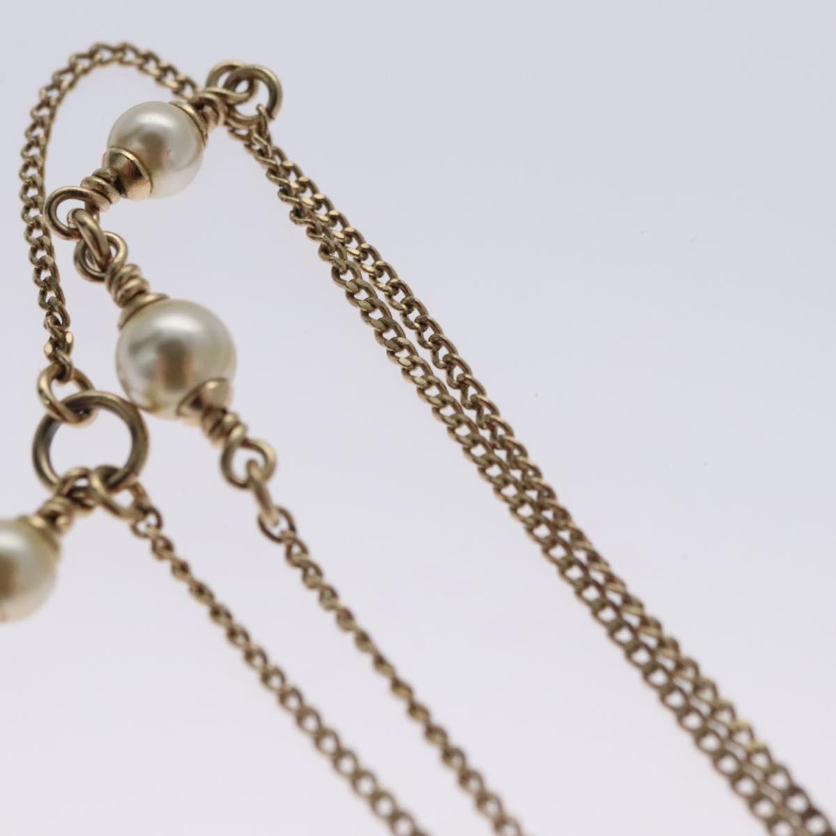 CHANEL Necklace metal Gold CC 110931