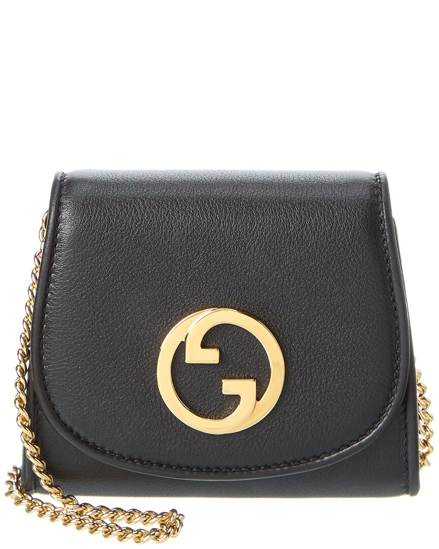 Gucci Blondie Medium Leather Wallet On Chain