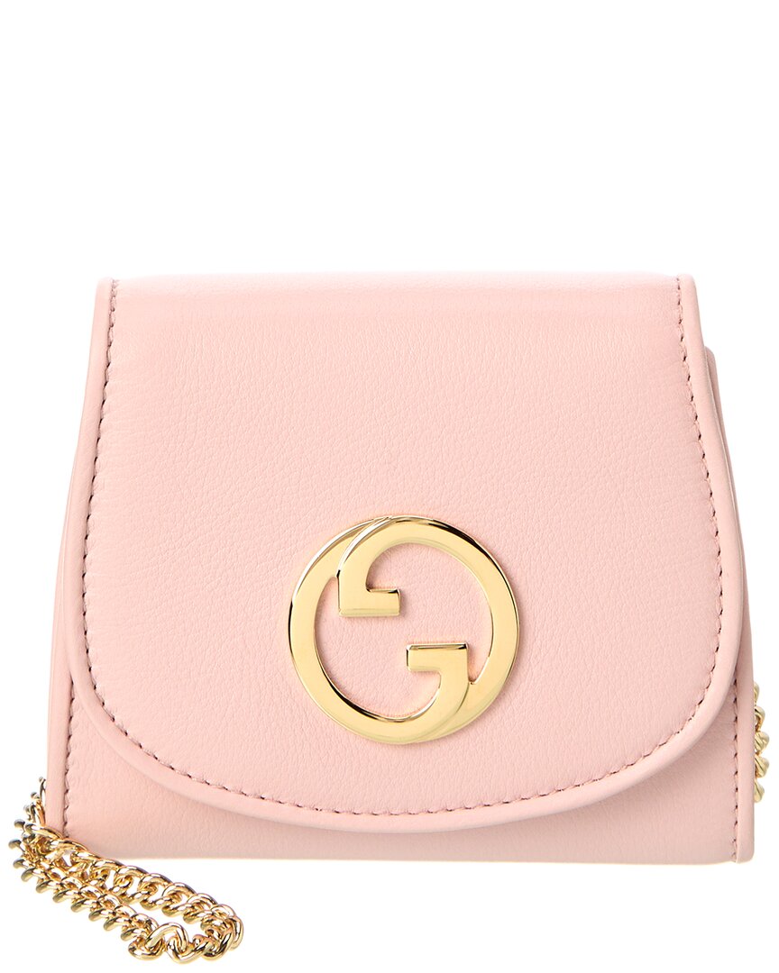 Gucci Blondie Medium Leather Wallet On Chain
