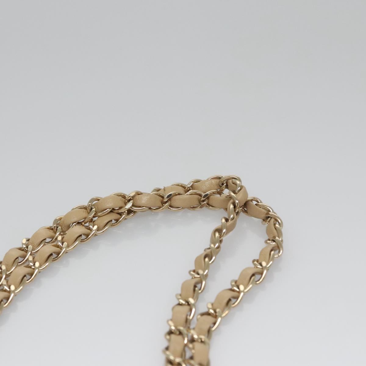 CHANEL Matelasse 25 Border Double Flap Chain Hand Cotton Red CC 112984A