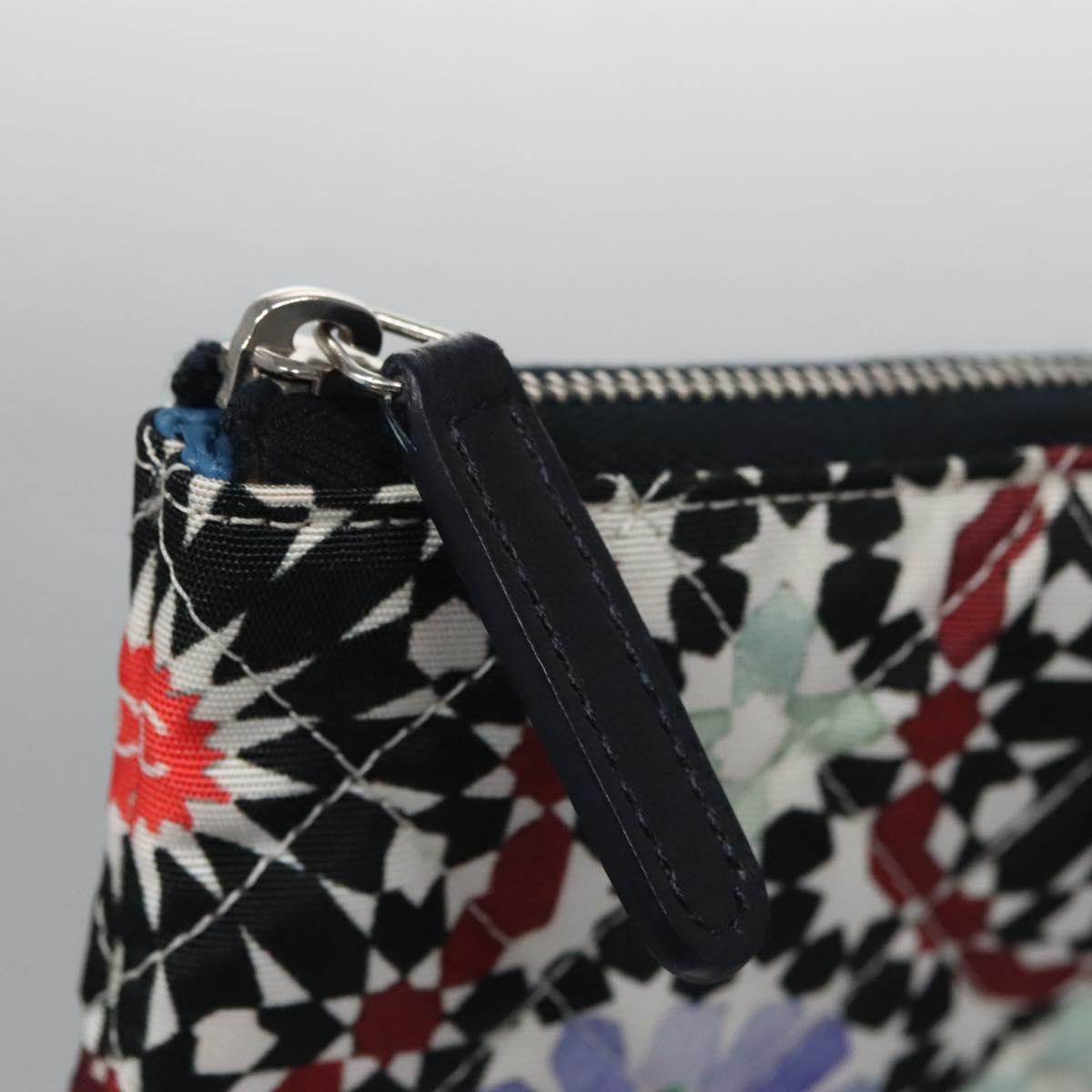 CHANEL Clutch Bag Cotton White CC 113828A