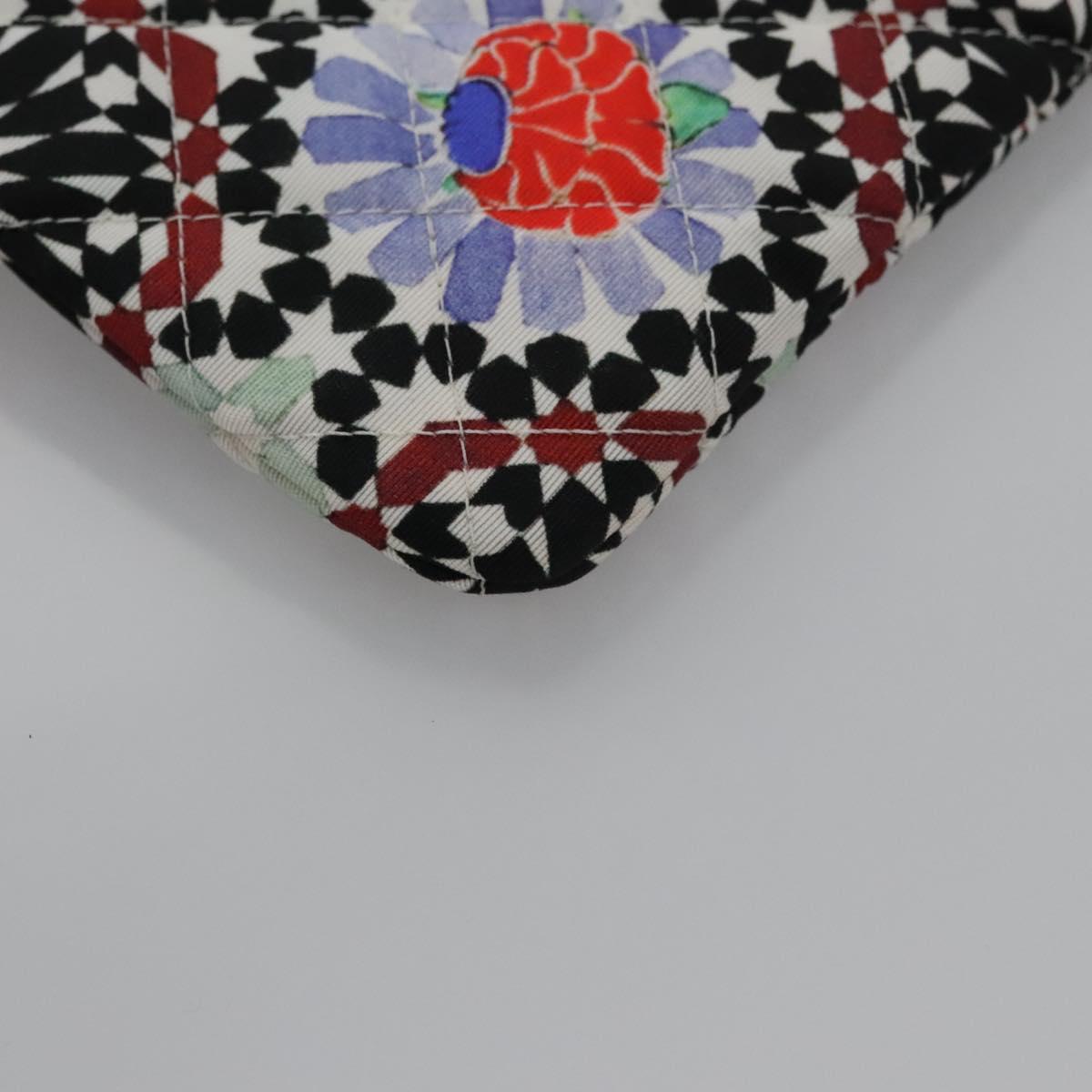 CHANEL Clutch Bag Cotton White CC 113828A