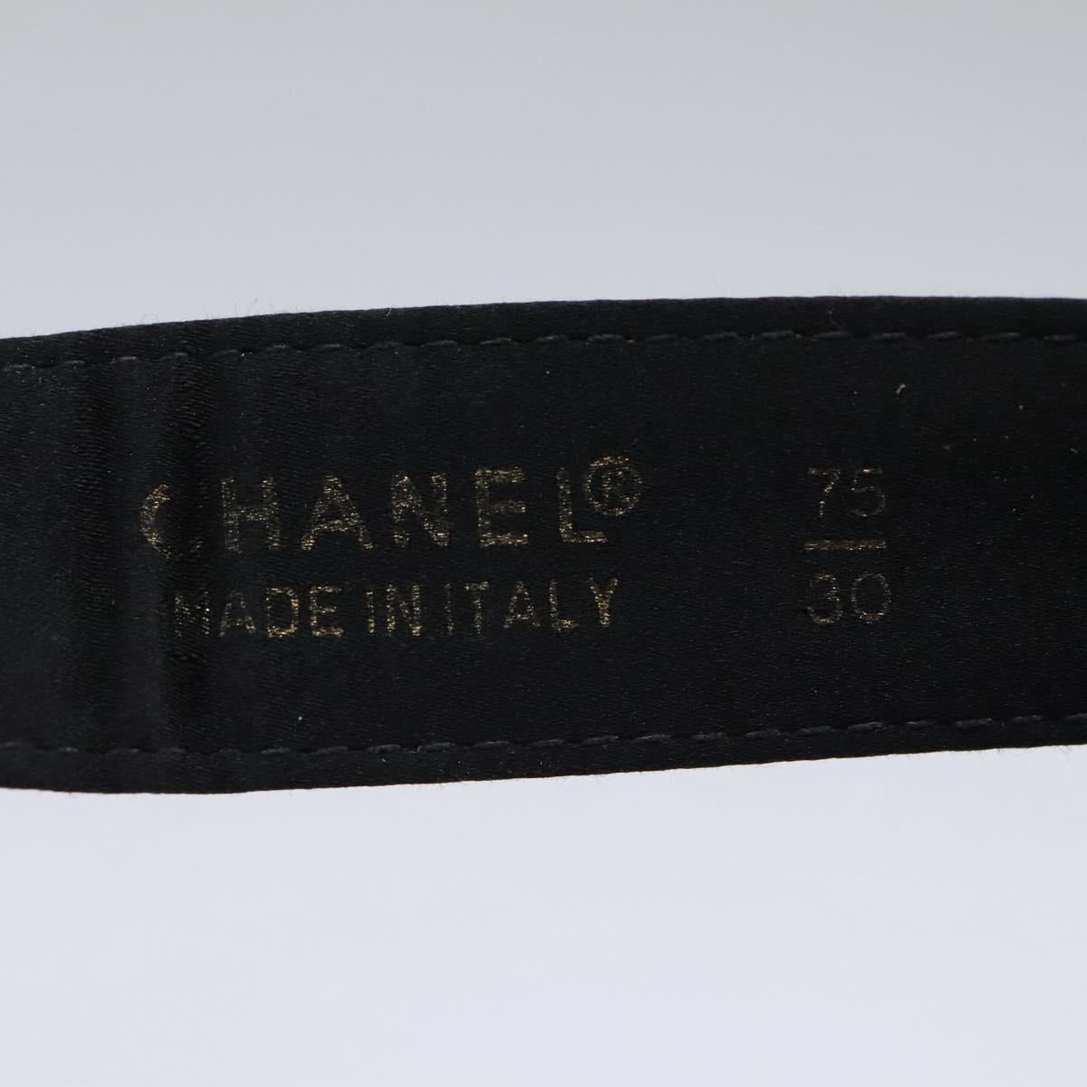 CHANEL Matelasse Waist Bag Satin Black Gold CC 113903