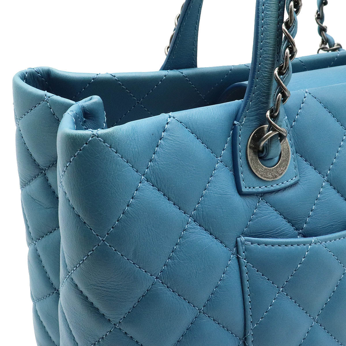 Chanel Matelasse Coco Mark Leather Tote Bag