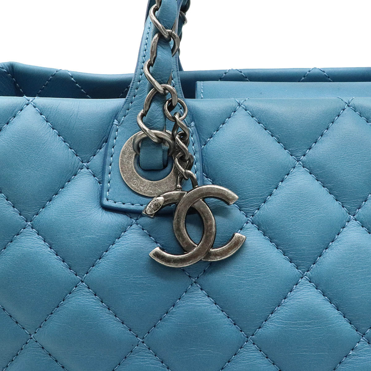 Chanel Matelasse Coco Mark Leather Tote Bag