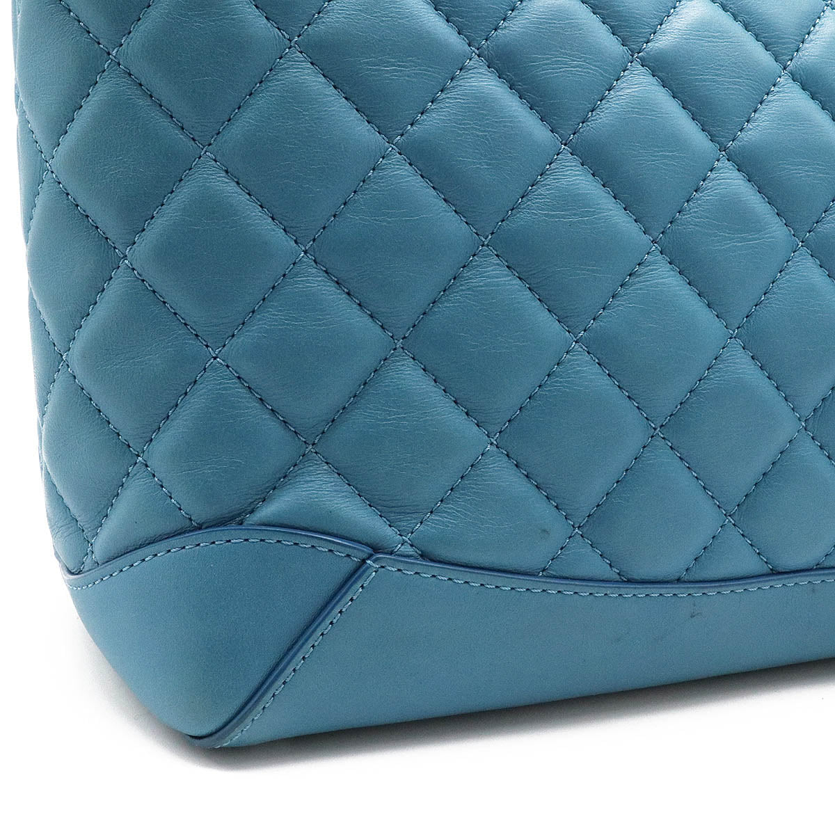 Chanel Matelasse Coco Mark Leather Tote Bag