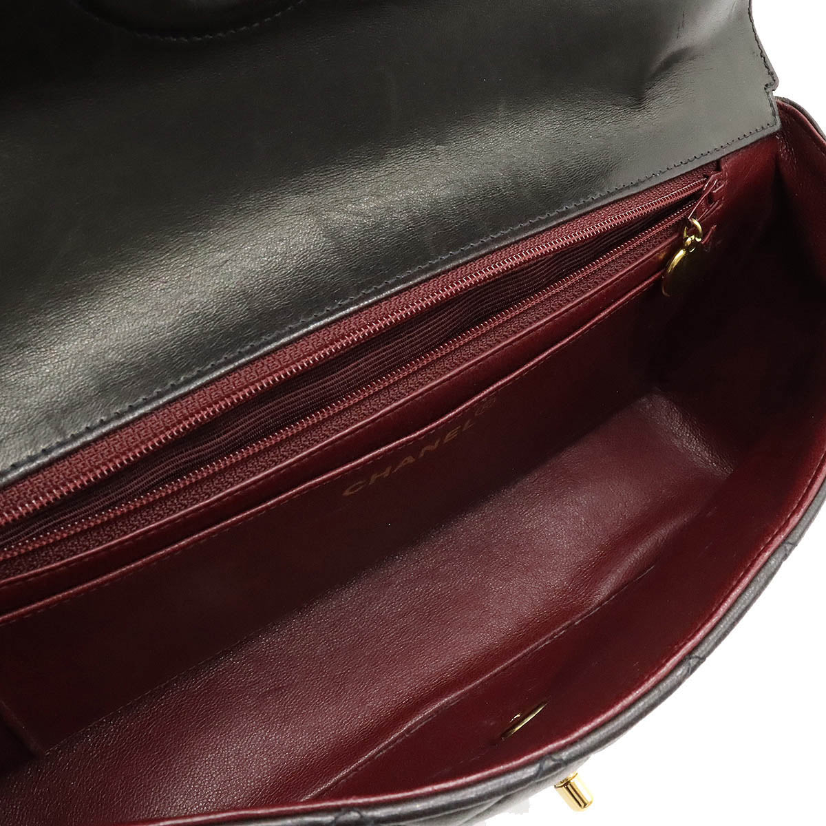 Chanel Leather Matelasse Handbag Black