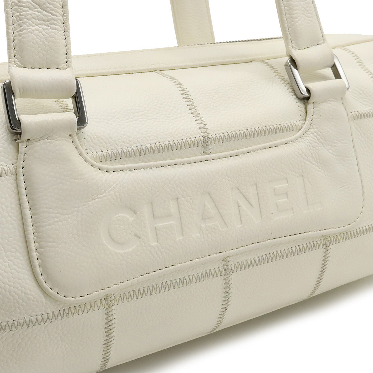 Chanel Leather Chocobar Coco Mark Handbag in New Condition
