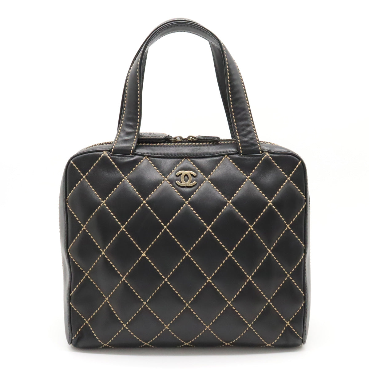 Chanel Wild Stitch Leather Tote Bag A14693