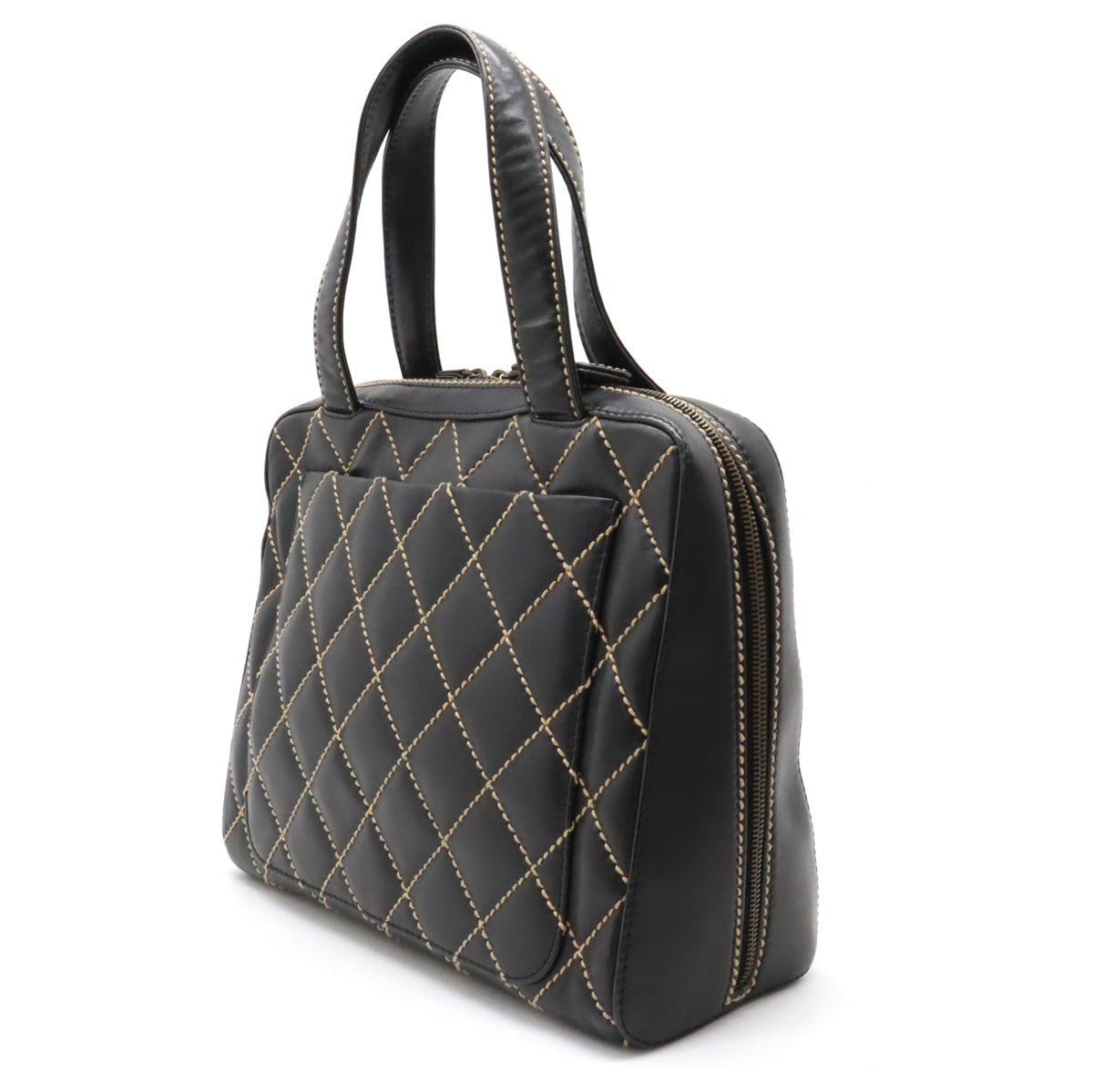 Chanel Wild Stitch Leather Tote Bag A14693