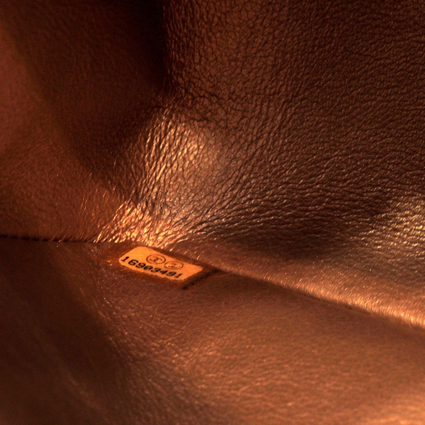 Chanel Metallic Bronze Lambskin Jumbo Classic Flap Bag