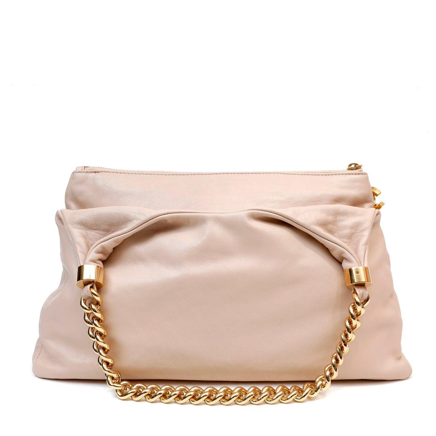 Chanel Beige Lambskin Rodeo Drive Hobo