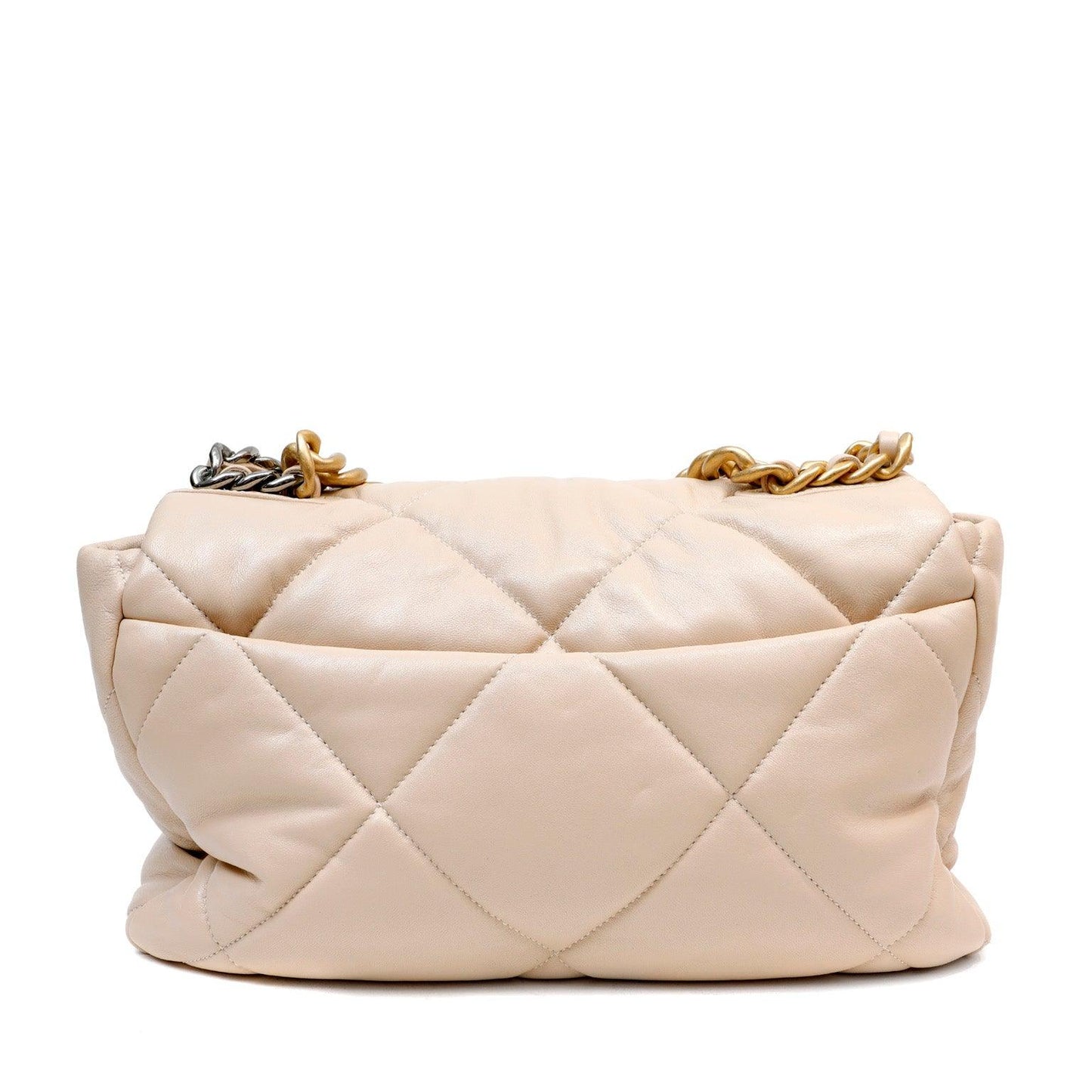 Chanel Beige 19 Bag w/ Mixed Metal Hardware