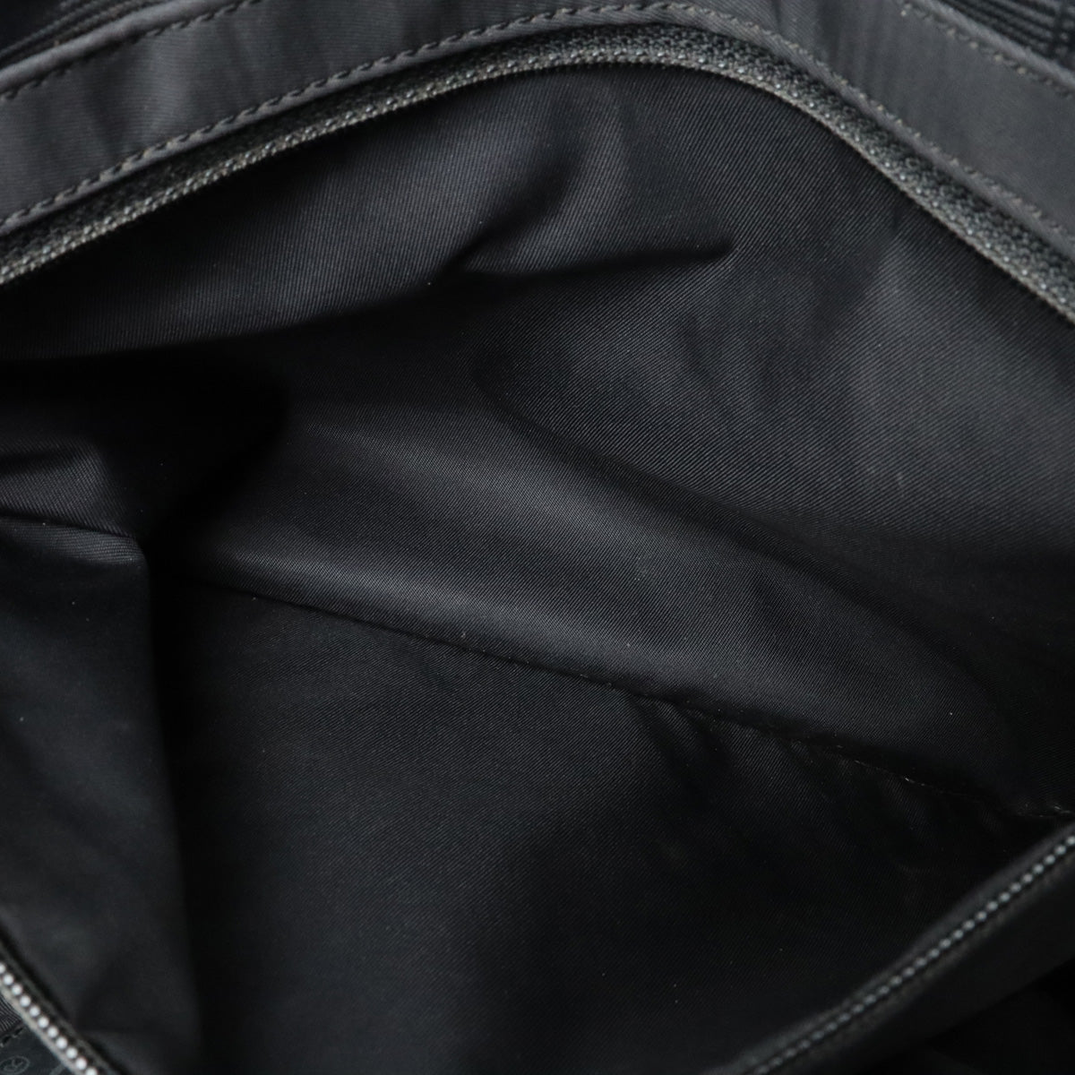 Chanel Nylon Leather Tote Bag Black A20457