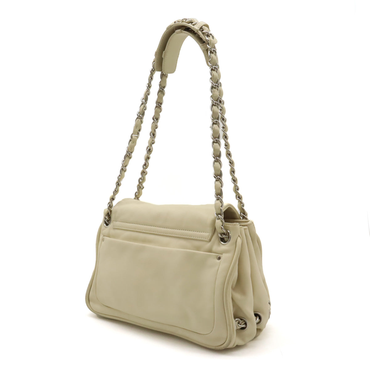 Chanel Leather Coco Mark Shoulder Tote Bag