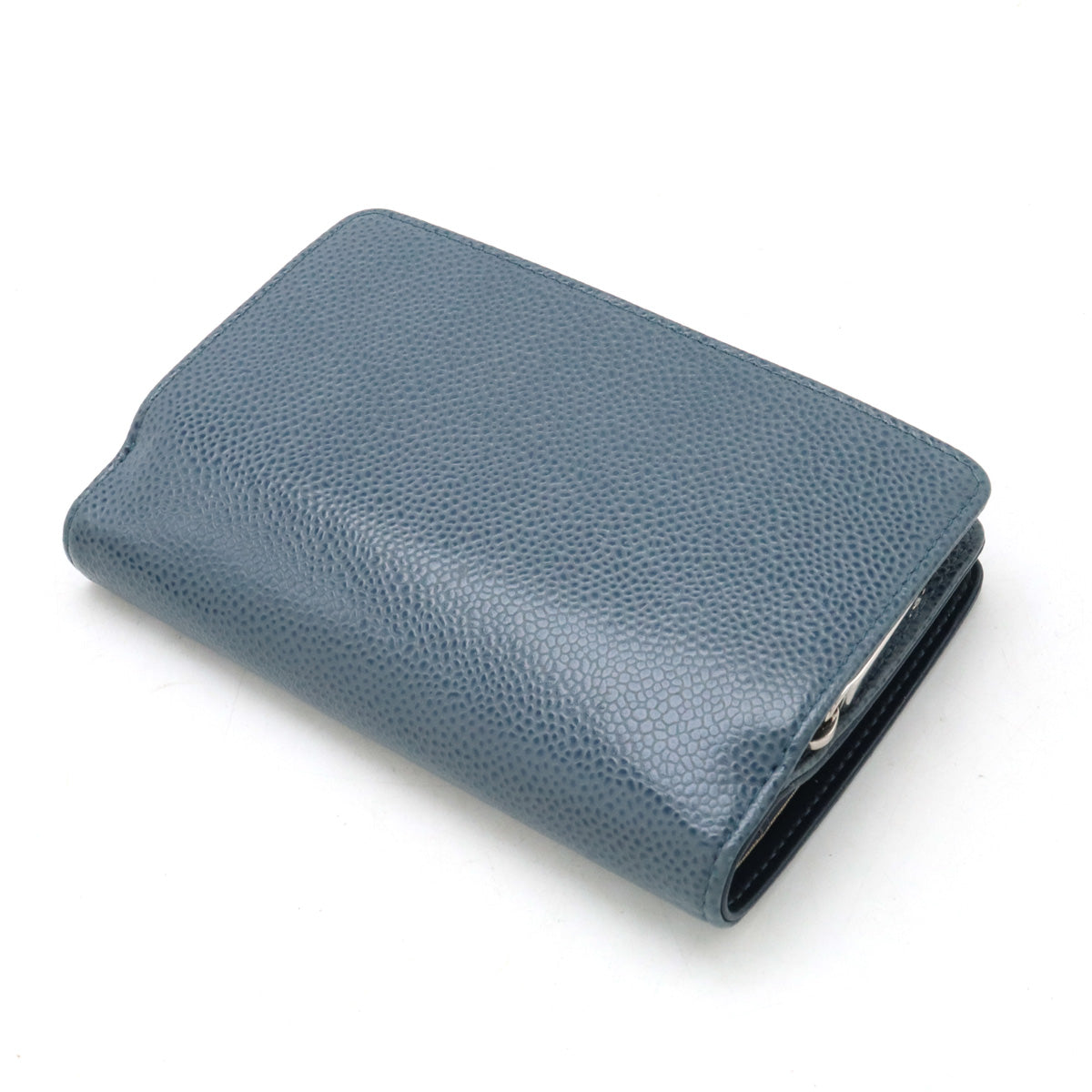 Chanel Caviar Skin Coco Mark Bifold Wallet A50073